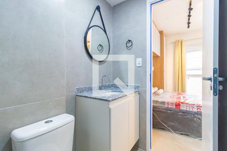 Banheiro Social de kitnet/studio para alugar com 1 quarto, 25m² em Mooca, São Paulo