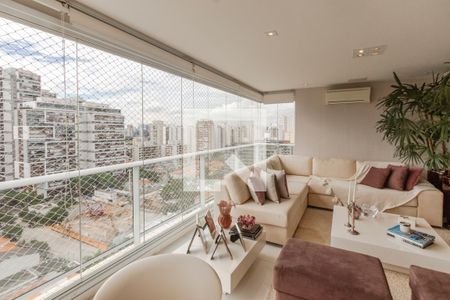 Varanda de apartamento à venda com 3 quartos, 144m² em Brooklin, São Paulo
