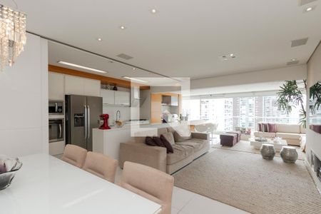 Sala de apartamento à venda com 3 quartos, 144m² em Brooklin, São Paulo