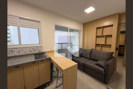 Sala/cozinha de kitnet/studio para alugar com 1 quarto, 29m² em Vila Buarque, São Paulo