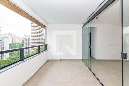 Varanda da Sala de apartamento para alugar com 2 quartos, 65m² em Vale do Sereno, Nova Lima