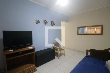 Sala de apartamento para alugar com 1 quarto, 60m² em Vila Alzira, Guarujá
