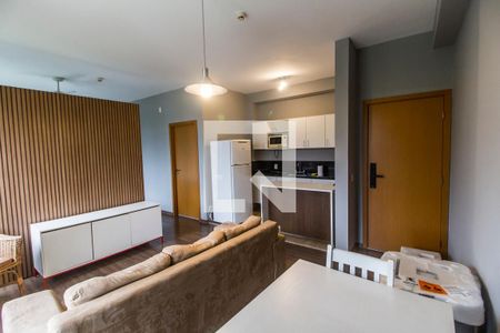 Sala  de apartamento à venda com 1 quarto, 46m² em Centro de Apoio I (alphaville), Santana de Parnaíba