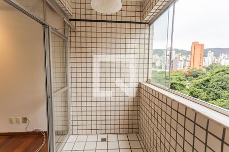 Varanda da Sala de apartamento à venda com 3 quartos, 110m² em São Pedro, Belo Horizonte