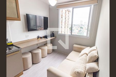 Sala/Cozinha de apartamento à venda com 1 quarto, 24m² em Belenzinho, São Paulo