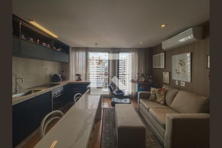 Sala de apartamento à venda com 2 quartos, 71m² em Indianópolis, São Paulo