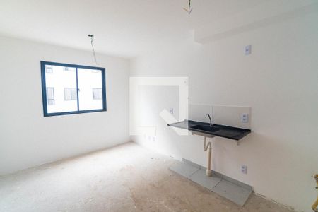 Sala/Cozinha de apartamento para alugar com 1 quarto, 26m² em Jardim Oriental, São Paulo