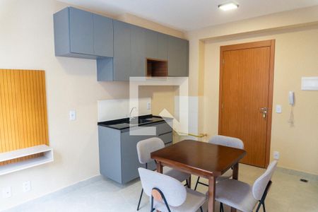 Sala/Cozinha de apartamento para alugar com 1 quarto, 26m² em Jardim Oriental, São Paulo