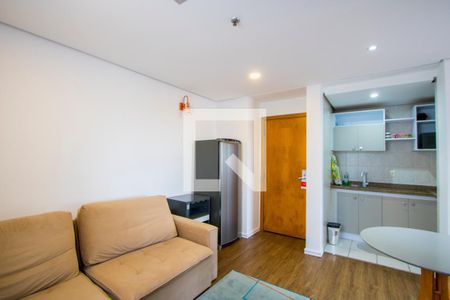Sala de apartamento para alugar com 1 quarto, 47m² em Centro, Santo André