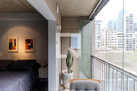 Varanda de kitnet/studio à venda com 1 quarto, 34m² em República, São Paulo