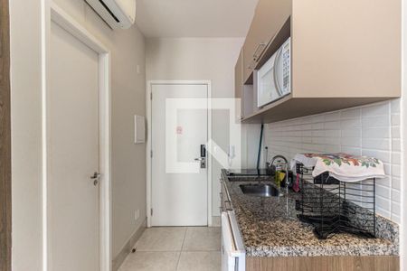 Cozinha de kitnet/studio para alugar com 1 quarto, 22m² em Centro Histórico de São Paulo, São Paulo