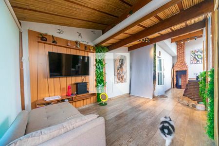 Sala de apartamento à venda com 3 quartos, 106m² em Vila Guarani, Santo André