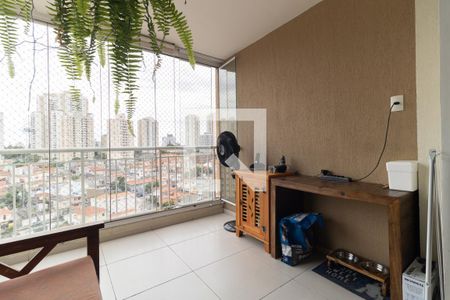 Varanda da Sala de apartamento à venda com 3 quartos, 69m² em Vila das Merces, São Paulo
