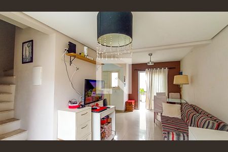 Sala  de casa de condomínio à venda com 3 quartos, 76m² em Vila Nova, Porto Alegre