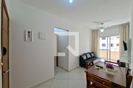 Sala de apartamento para alugar com 1 quarto, 60m² em Cidade Ocian, Praia Grande