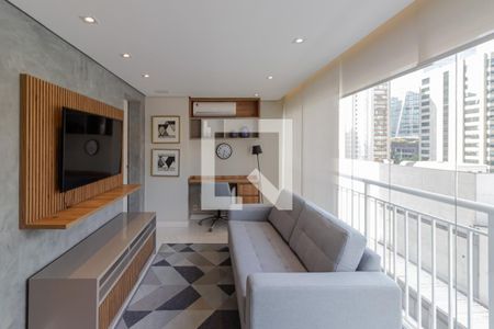 Sala de apartamento à venda com 1 quarto, 54m² em Vila Nova Conceição, São Paulo