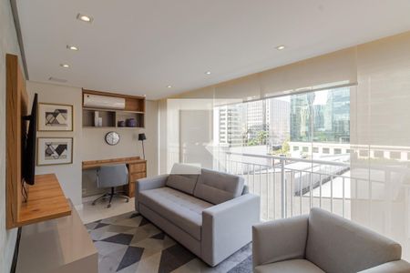 Sala de apartamento à venda com 1 quarto, 54m² em Vila Nova Conceição, São Paulo