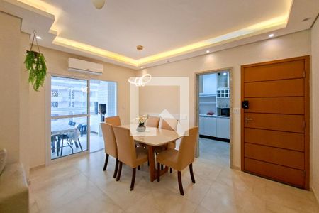 Sala de apartamento para alugar com 3 quartos, 115m² em Canto do Forte, Praia Grande