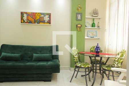 Sala de apartamento para alugar com 1 quarto, 68m² em José Menino, Santos