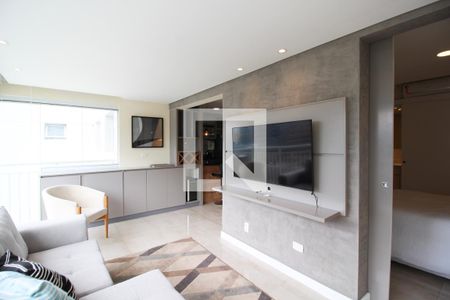 Sala/Varanda  de apartamento para alugar com 1 quarto, 54m² em Vila Nova Conceição, São Paulo