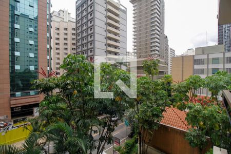 Vista da Varanda da Sala de Estar e Jantar de apartamento para alugar com 3 quartos, 140m² em Jardim Paulista, São Paulo