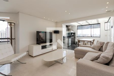 Sala de apartamento à venda com 3 quartos, 198m² em Campo Belo, São Paulo