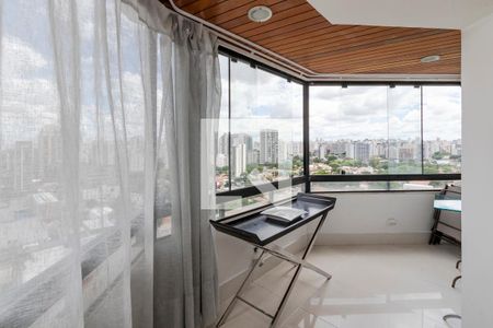 Varanda da Sala de apartamento à venda com 3 quartos, 198m² em Campo Belo, São Paulo
