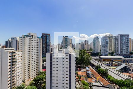 Vista da Varanda de apartamento para alugar com 1 quarto, 27m² em Campo Belo, São Paulo