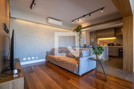 Sala/Cozinha de apartamento à venda com 3 quartos, 121m² em Pinheiros, São Paulo