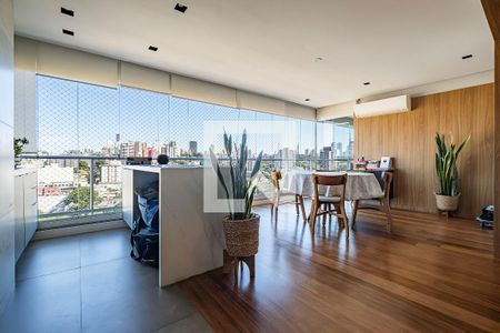 Sala/Cozinha de apartamento à venda com 3 quartos, 121m² em Pinheiros, São Paulo