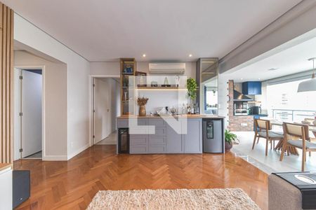 Sala de apartamento à venda com 3 quartos, 108m² em Campo Belo, São Paulo