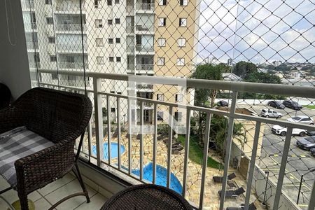 Varanda da Sala de apartamento para alugar com 3 quartos, 76m² em Vila Santa Luzia, São Bernardo do Campo