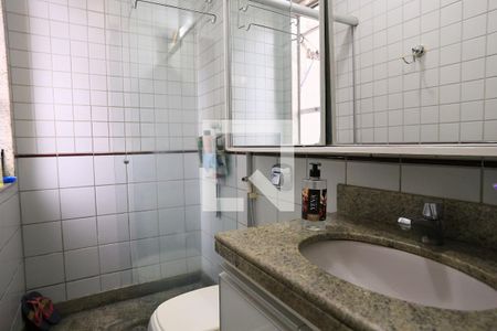 Banheiro da Suíte de apartamento à venda com 3 quartos, 100m² em Silveira, Belo Horizonte