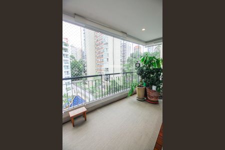 Varanda da Sala de apartamento à venda com 3 quartos, 129m² em Real Parque, São Paulo