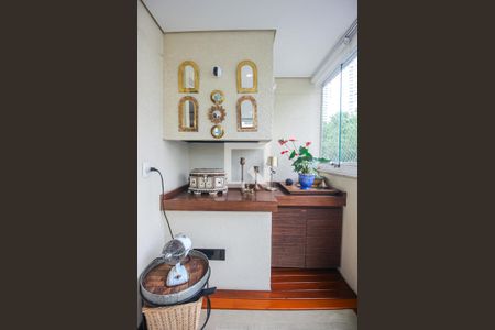 Varanda da Sala de apartamento à venda com 3 quartos, 129m² em Real Parque, São Paulo