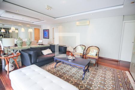 Sala de apartamento à venda com 3 quartos, 129m² em Real Parque, São Paulo