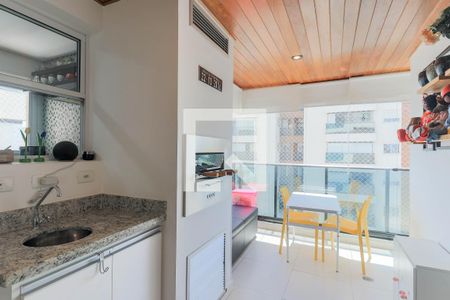 Varanda Gourmet de apartamento à venda com 3 quartos, 83m² em Jardim Caravelas, São Paulo