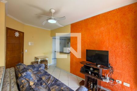 Sala/Cozinha de apartamento para alugar com 1 quarto, 55m² em Vila Caiçara, Praia Grande