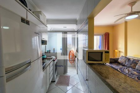 Sala/Cozinha de apartamento para alugar com 1 quarto, 55m² em Vila Caiçara, Praia Grande