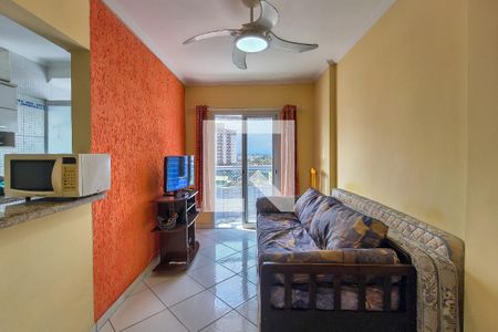 Sala/Cozinha de apartamento para alugar com 1 quarto, 55m² em Vila Caiçara, Praia Grande
