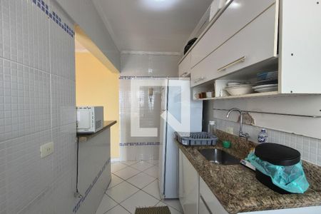 Sala/Cozinha de apartamento para alugar com 1 quarto, 55m² em Vila Caiçara, Praia Grande