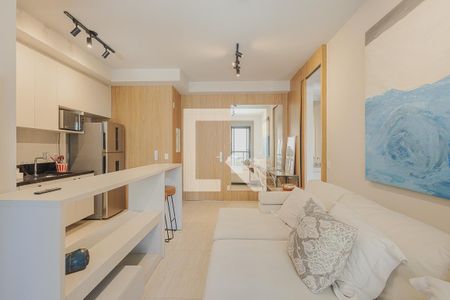Sala de apartamento à venda com 1 quarto, 48m² em Pinheiros, São Paulo