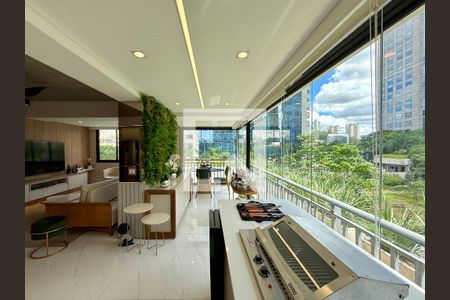 Sala de apartamento à venda com 1 quarto, 85m² em Cidade Monções, São Paulo