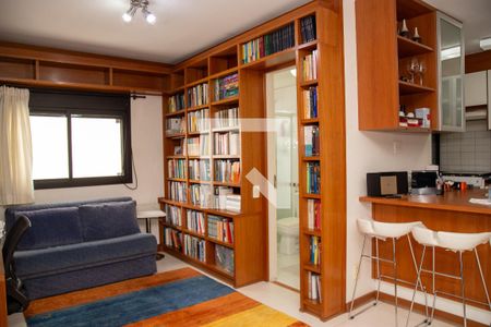 Sala de apartamento para alugar com 1 quarto, 106m² em Campo Belo, São Paulo