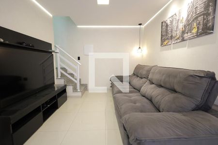 Sala de apartamento à venda com 2 quartos, 100m² em Vila Homero Thon, Santo André
