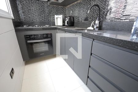 Cozinha de apartamento à venda com 2 quartos, 100m² em Vila Homero Thon, Santo André