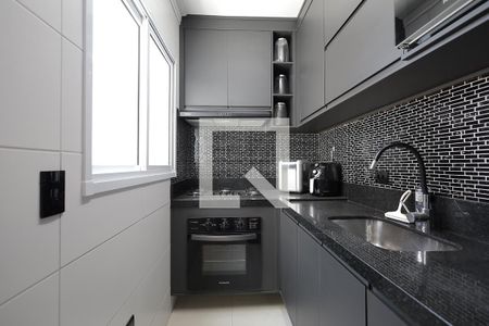 Cozinha de apartamento à venda com 2 quartos, 100m² em Vila Homero Thon, Santo André