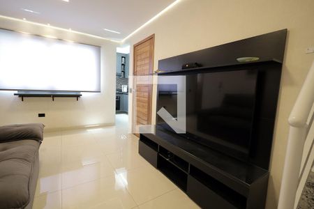 Sala de apartamento à venda com 2 quartos, 100m² em Vila Homero Thon, Santo André