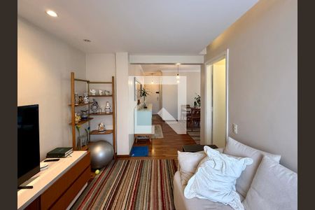 Sala  de apartamento à venda com 1 quarto, 61m² em Brooklin, São Paulo