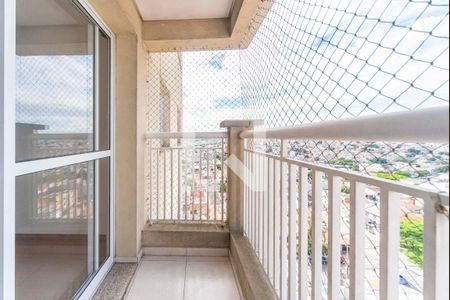 Varanda da Sala de apartamento para alugar com 3 quartos, 78m² em Vila Assunção, Santo André